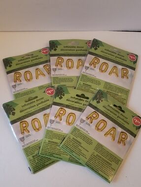 ROAR Inflattable Decor Balloons x6 Lot New